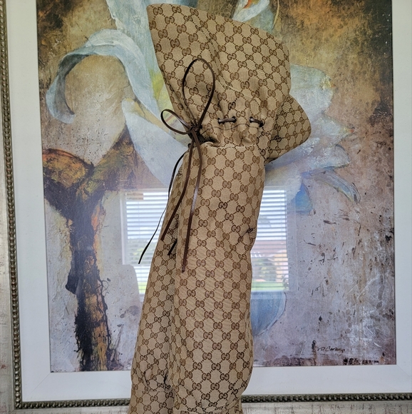 Gucci Lisa Over The Knee Boots GG Supreme Monogram Canvas Size 9 40 - Picture 7 of 10